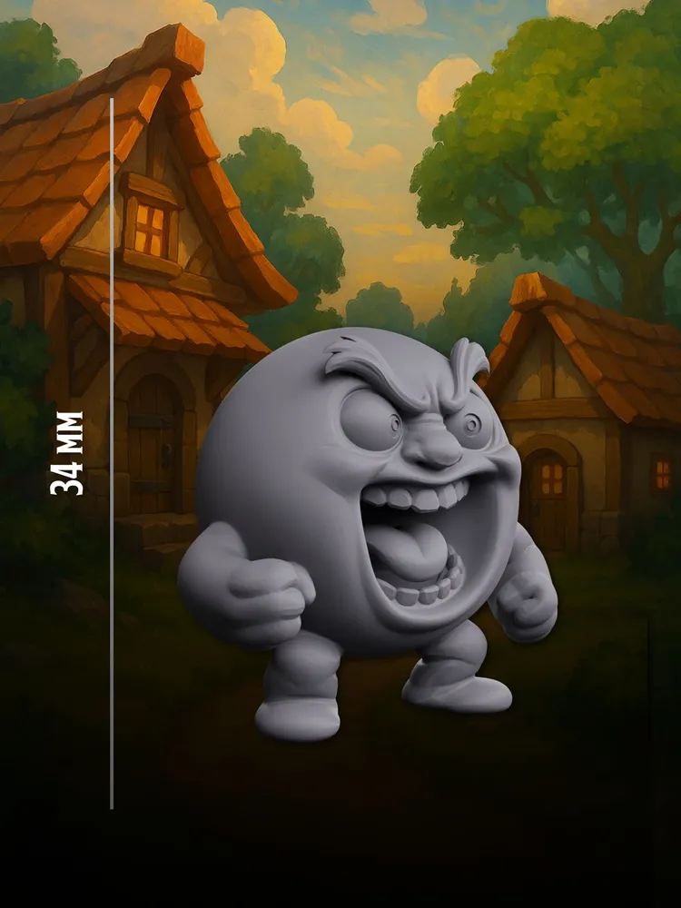 Миниатюра Колобок, Совместима с НРИ и ДнД — изображение 3