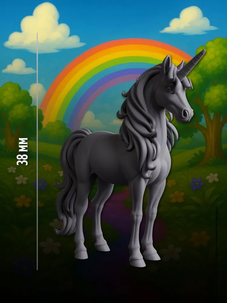 Миниатюра Единорог, Совместим с НРИ и ДнД — изображение 3