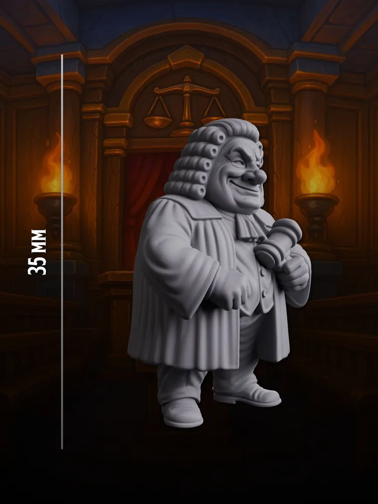 Миниатюра Судья, Совместимая с НРИ и ДНД, в масштабе 32 мм 1:56 — изображение 3