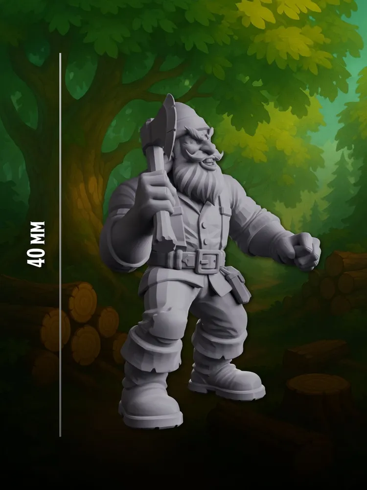 Миниатюра Дровосек, Совместима с НРИ и ДнД — изображение 3