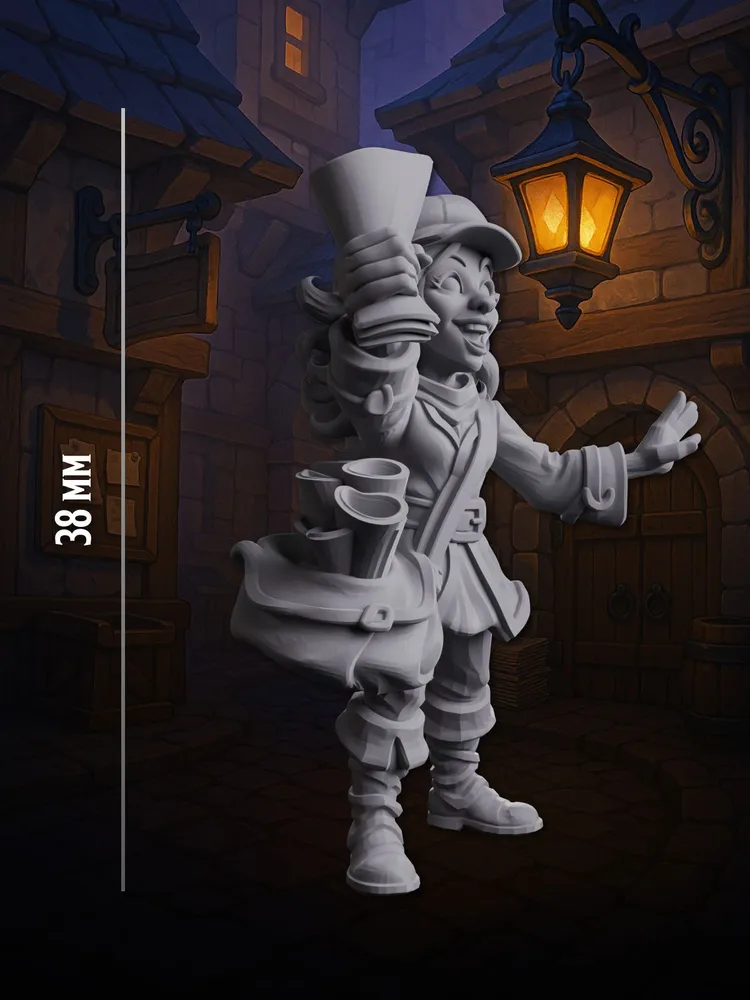 Миниатюра Разносчица газет, Совместима с НРИ и ДНД — изображение 3