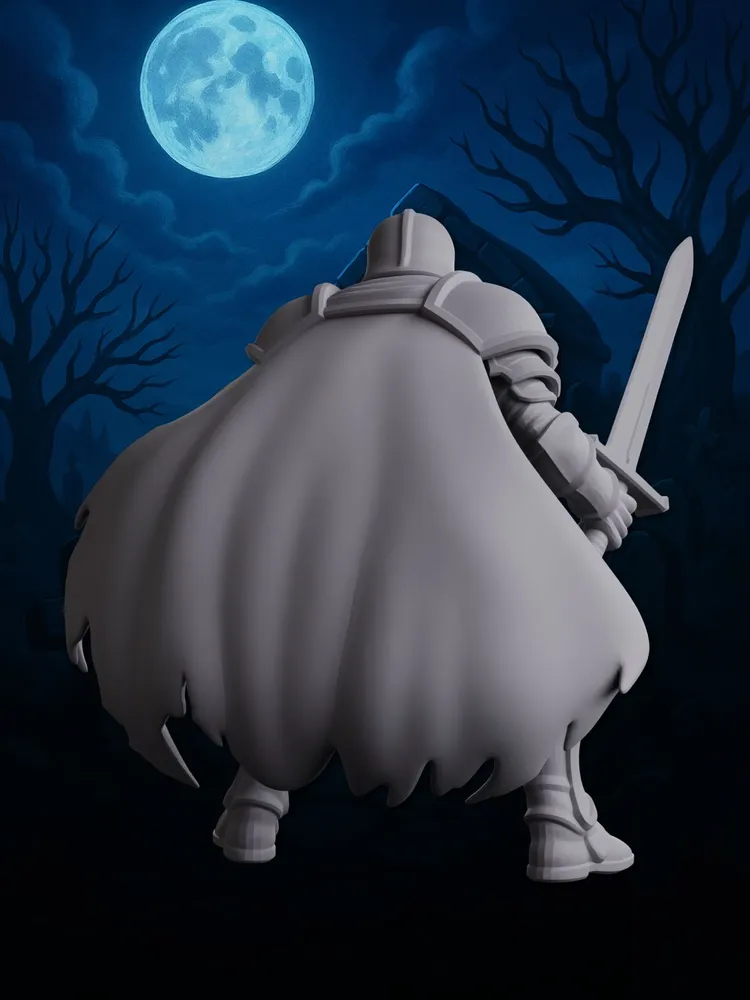 Миниатюра Проклятый рыцарь Совместима с НРИ и ДнД 1 шт. — изображение 4