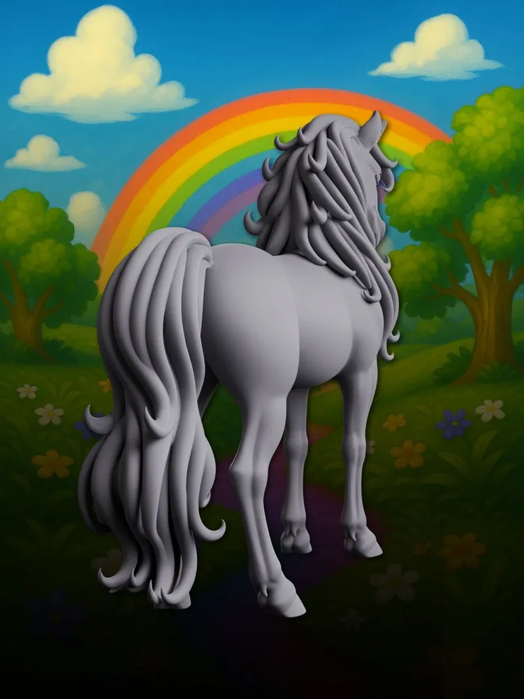 Миниатюра Единорог, Совместим с НРИ и ДнД — изображение 4