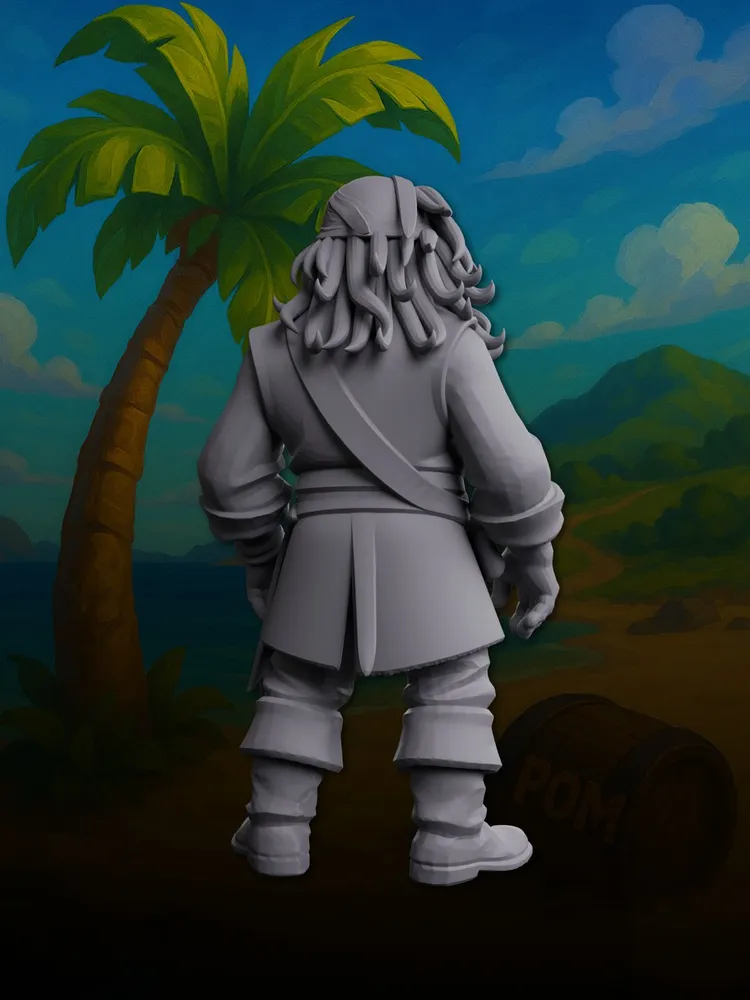 Миниатюра Капитан Без Корабля, Совместима с НРИ и ДнД — изображение 4