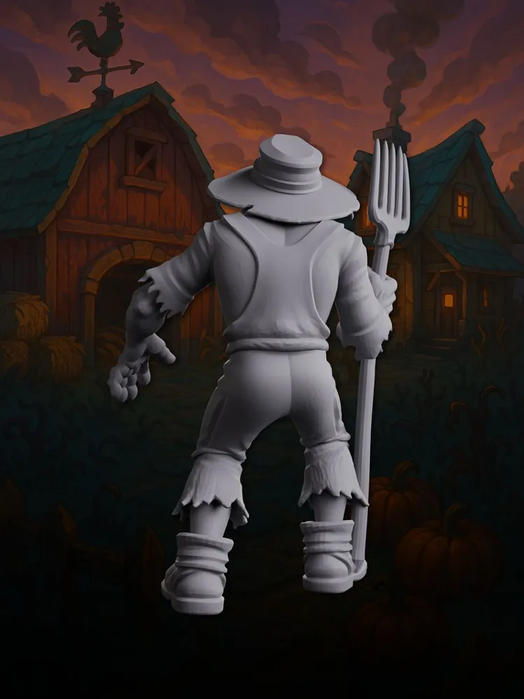 Миниатюра Зомби фермер Совместима с НРИ и ДнД — изображение 4