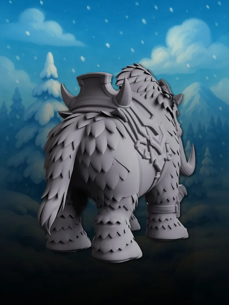 Миниатюра Ездовой Мамонт Совместима с НРИ и ДнД 1 шт. — изображение 5